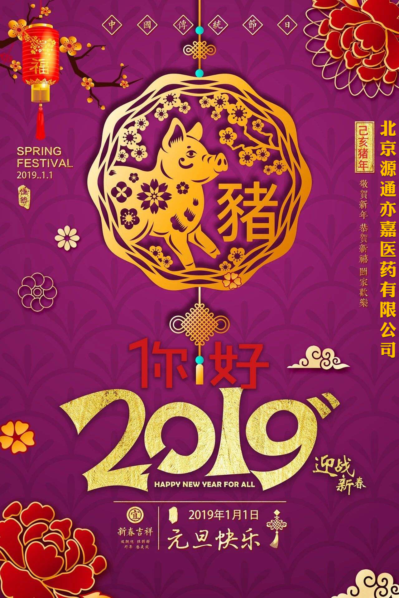北京悦康狮子会游戏医药有限公司2019年迎新年会